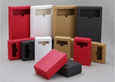 Rechteckige kleine Kraftpapier-Geschenkbox, Fach-Kasten des Kraftpapier-350g fertigte Farbe besonders an fournisseur
