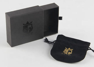 Schwarzes Farbluxusgeschenk-Verpackenkästen wiederverwendbares Cutsomized-Logo für Armband fournisseur