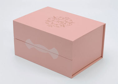 Handgemachte schöne rosa Geschenkbox, magnetisches Papierkasten-einfaches recyclebares fournisseur