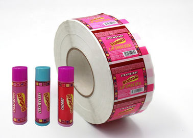 Widerstandsfähige kundenspezifische Aufkleber-rosa Farbe nicht giftig für Lippenbalsam fournisseur