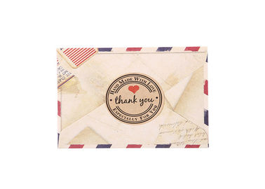 Papier-Klebeetikette-Durchmesser 1,18 der Stärke-2mm Brown bewegt für die Heirat/Jahrestag Schritt für Schritt fort fournisseur
