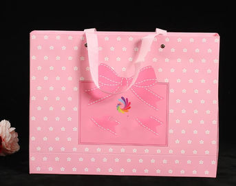 kaufen Empfindliche Gewohnheit druckte Papiertüten/Rosa-Papierfördermaschinen-Taschen für Spielwaren/Schmuck Online-Herstellung