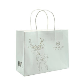 Recyclebare personifizierte Papiergeschenk-Taschen, bestellten Papiertüten für das Verpacken voraus fournisseur