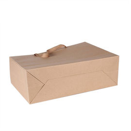 Praktische Kraftpapier-Einkaufstaschen, Papiertüten Browns Kraftpapier für irgendeine feierliche Gelegenheit fournisseur