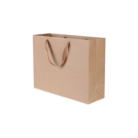 Praktische Kraftpapier-Einkaufstaschen, Papiertüten Browns Kraftpapier für irgendeine feierliche Gelegenheit fournisseur