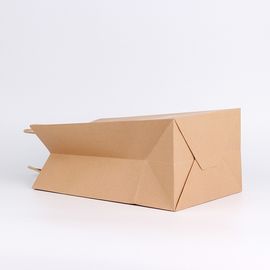 Recyclebares personifiziertes Brown-Papiertüten Soem/ODM verfügbar für das Verpacken fournisseur
