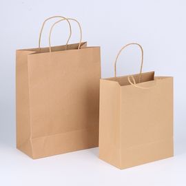 Recyclebares personifiziertes Brown-Papiertüten Soem/ODM verfügbar für das Verpacken fournisseur