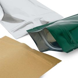 Die wiederverwendbaren Nahrungsmittelplastiktaschen, glatt stehen oben verfügbare die Beutel-verschiedene Farbe fournisseur