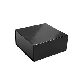 Die faltbare gedruckte Gewohnheit packt freundliche schwarze Farbe Eco für förderndes ein fournisseur