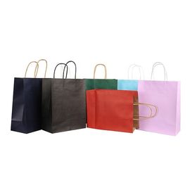 Moderne verschiedene Farbe der Kraftpapier-Papiertüte-Größen-21 * 11 * 27cm verfügbar fournisseur