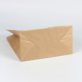 Gedruckte die Nahrungsmittelgrad-Kraftpapier-Papiertüte-Wegwerfgewohnheit verstärken fest Griff fournisseur