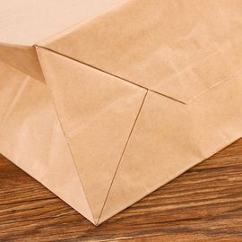 Gewohnheit Druck-Kraftpapier-Papiertüte-umweltfreundliches flaches Handseil fournisseur