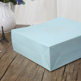 Hellblau/Rosa personifizierte PapierKraftpapier-Material der geschenk-Taschen-150gsm fournisseur