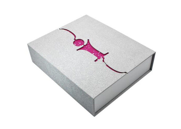 Noble Art-Gewohnheit Druckgeschenkbox-silberne Farbgröße 22 * 30 * 7CM fournisseur