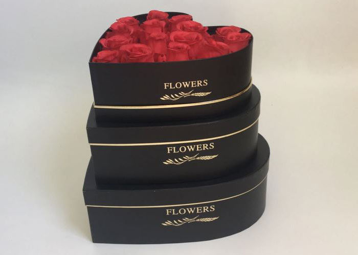 Große Kapazitäts-Gewohnheit Druckverpackenkästen, wasserdichtes Herz-geformter Blumen-Kasten fournisseur