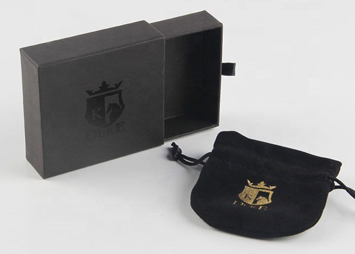 Schwarzes Farbluxusgeschenk-Verpackenkästen wiederverwendbares Cutsomized-Logo für Armband fournisseur