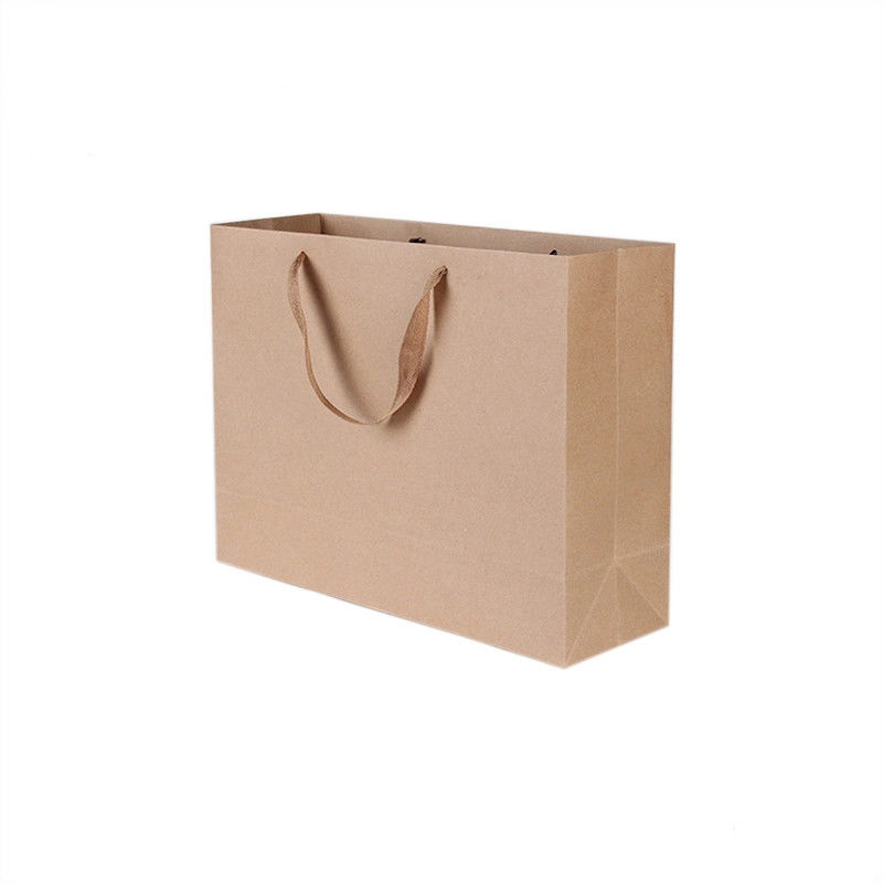Praktische Kraftpapier-Einkaufstaschen, Papiertüten Browns Kraftpapier für irgendeine feierliche Gelegenheit fournisseur