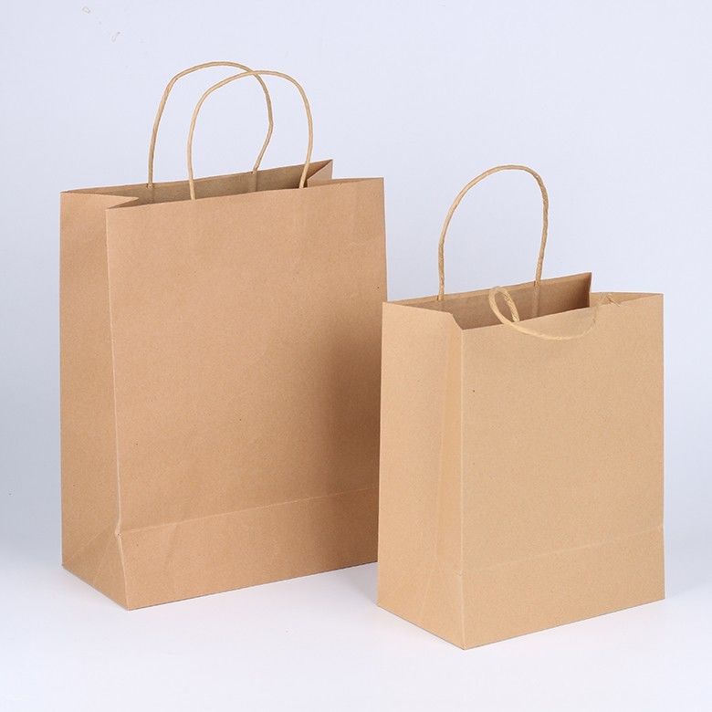 Recyclebares personifiziertes Brown-Papiertüten Soem/ODM verfügbar für das Verpacken fournisseur