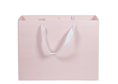Good price Umweltfreundliche Papiereinkaufstasche-rosa Farbe mit Twill-Baumwollseil-Griff Online