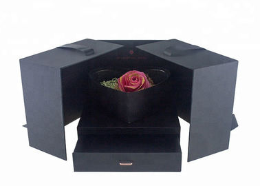 Good price Herz-Form-Blumen-Geschenkbox mit Fach-Doppelt-Öffnungs-Band-Dekoration Online