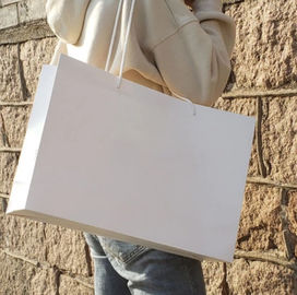 Good price Wiederverwendbare einfache weiße Papiertüten, Papiertüten nach Maß machen weichen Rand glatt Online