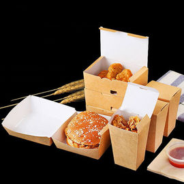 Good price Zusammenklappbares gebratenes Huhntakeaway-Kasten-Kraftpapier-materieller Entlüftungsloch-Entwurf Online